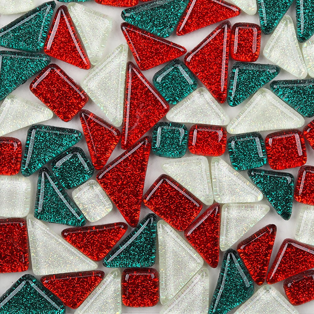 500Stck Unregelmäßige Mischte Farbe funkeln Mosaik Steine DIY Handgemachte Handwerk Wohnkultur