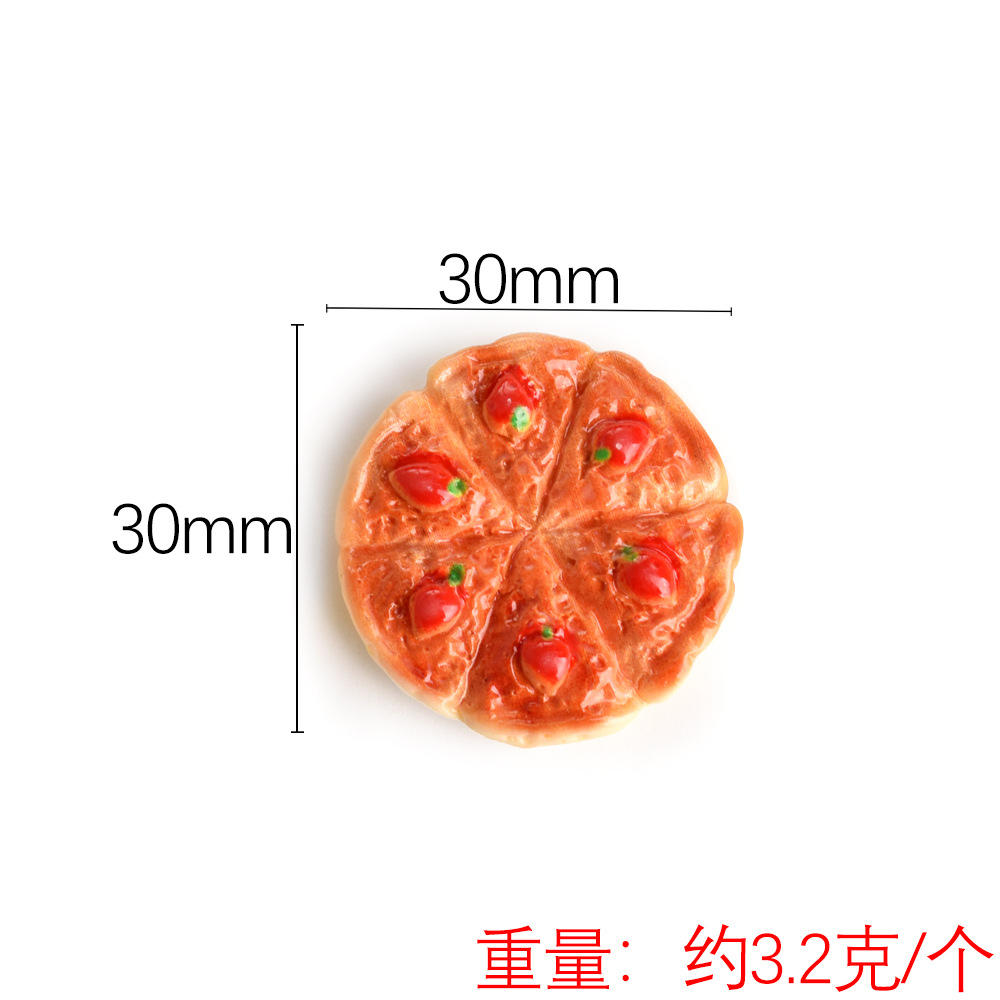 3 stks/set Poppenhuis Miniatuur Voedsel Fruit Kaas Pizza Model Voor Blyth OB11 Pop Accessoires: Sky Blue