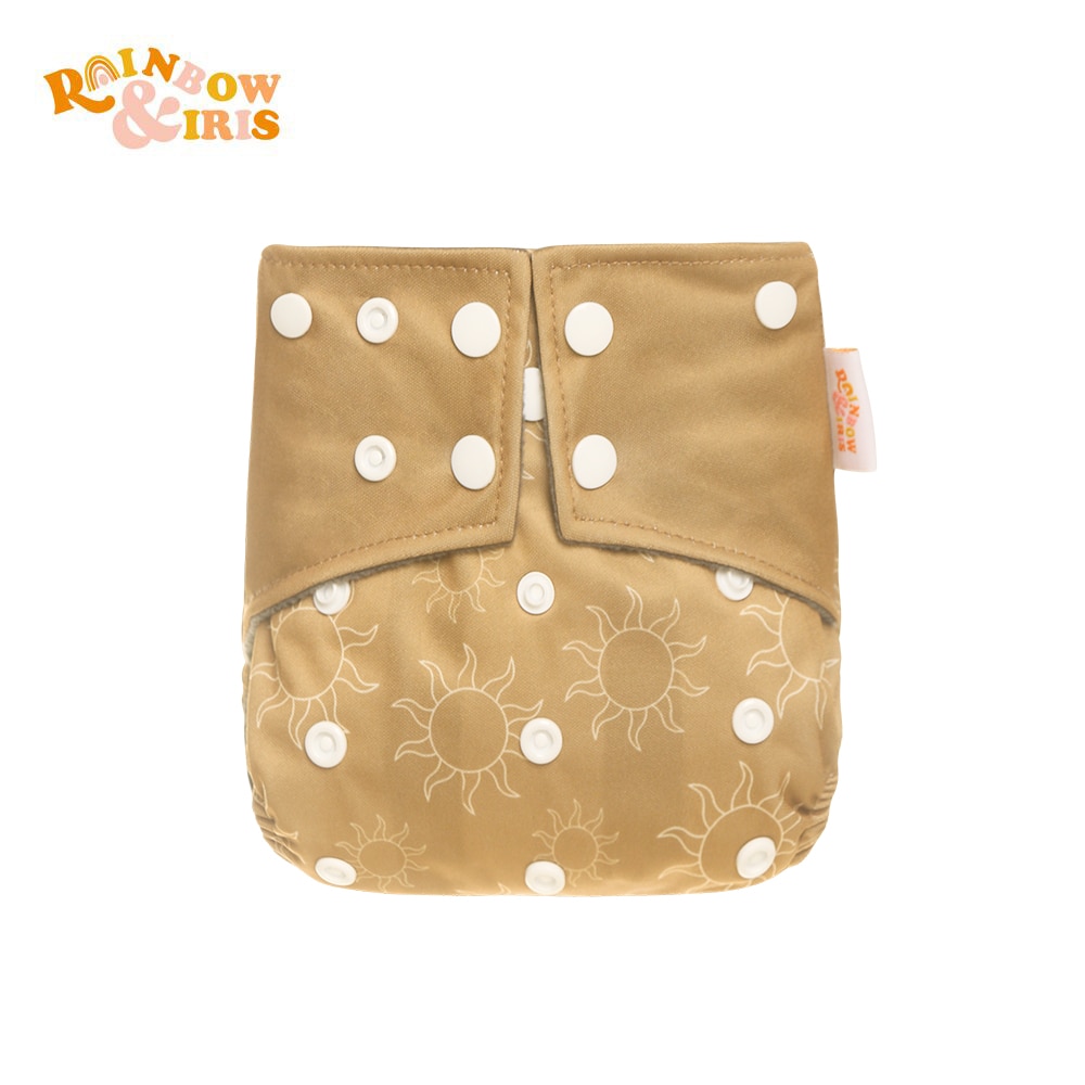 Rainbow&amp;Iris Baby Hand Wash Diapers Baby Diapers Built-in Button Diapers BABY Diaper: Golden Sun