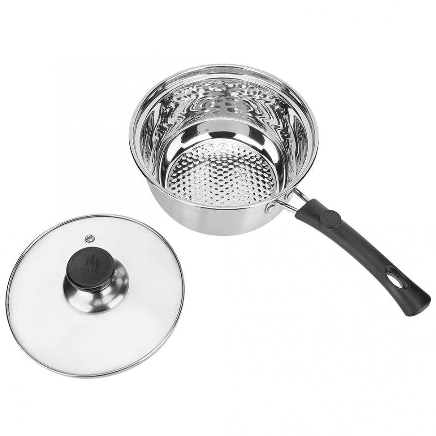 Stainless Steel Thick Milk Pot Non-Stick Cooking Sauce Pan for Home Coffee Shop Restaurant Multi purpose Cookware