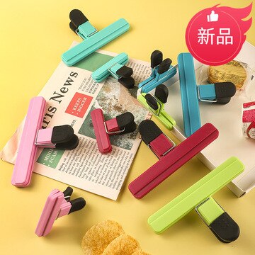 4 sztuk z tworzywa sztucznego klip robić żywności robić przechowywania świeżego szczelnie zamykana torebka klip, odporny na wilgoć, zamknięte klip plik wiążące klip narzędzia kuchenne uszczelnione klip