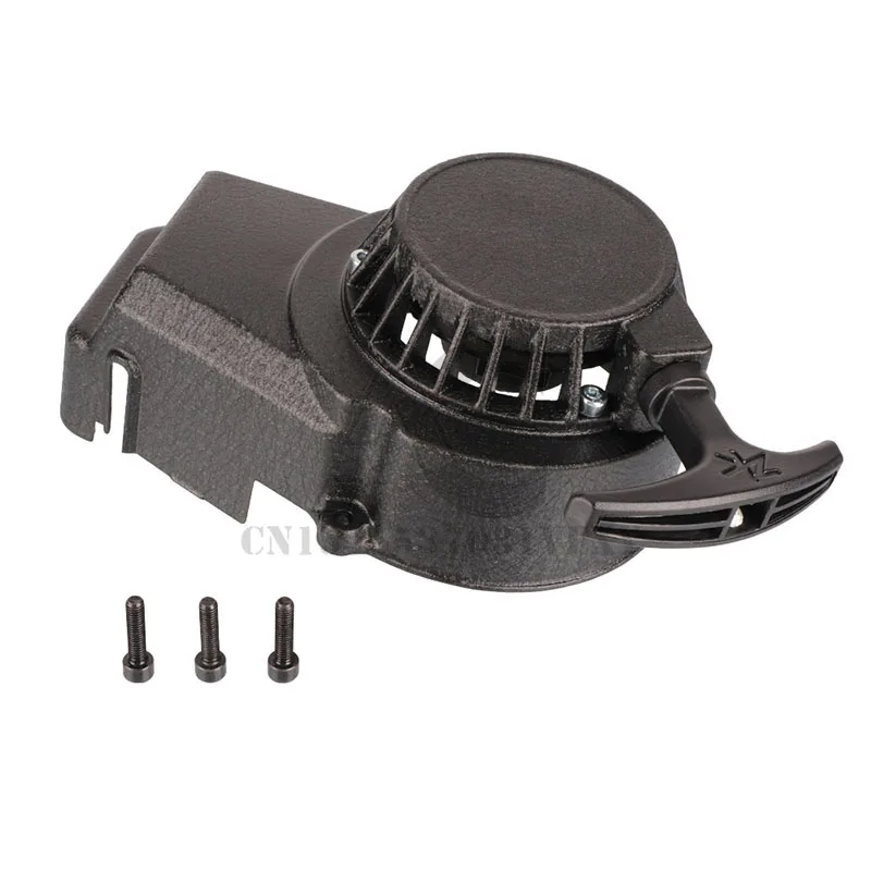 Aluminum pull start recoil starter for 2 stroke 47cc 49cc engine pocket bike mini motorcycle dirt kids ATV quad 4 wheeler