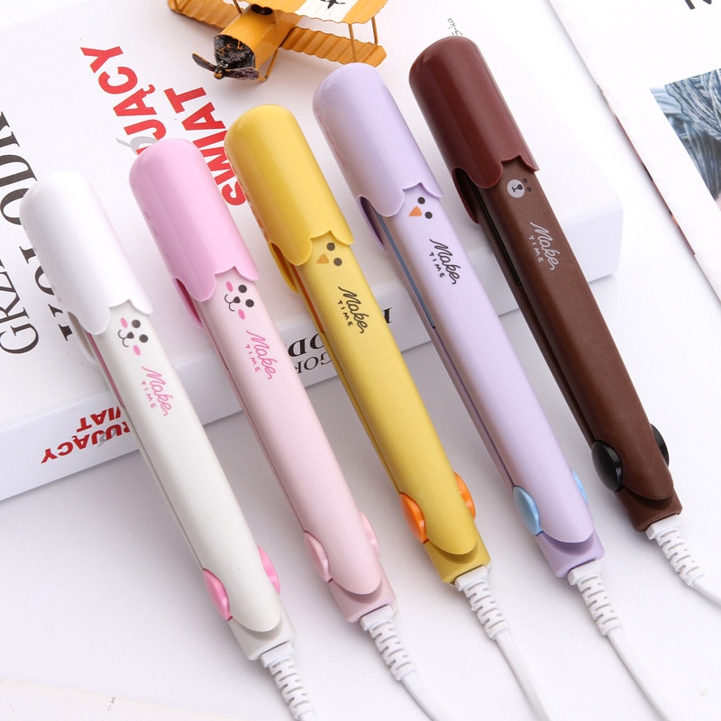 mini przenośna prostownica robić włosów wijący się pręty proste i wijący się podwójnego zastosowania prostownice robić włosów grzywka wewnątrz klamry