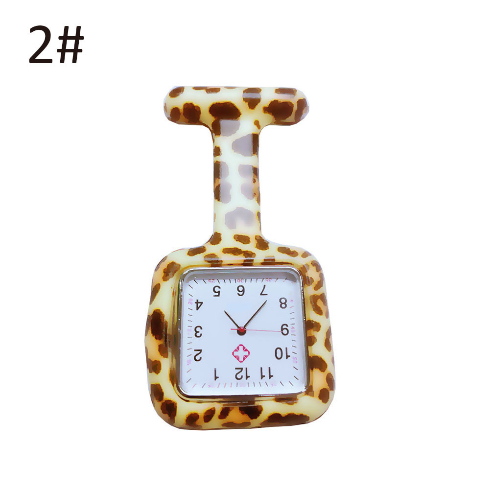 Relojes esfera cuadrada de silicona para enfermera, reloj de enfermera, broche para Doctor, relojes colgantes TT @ 88