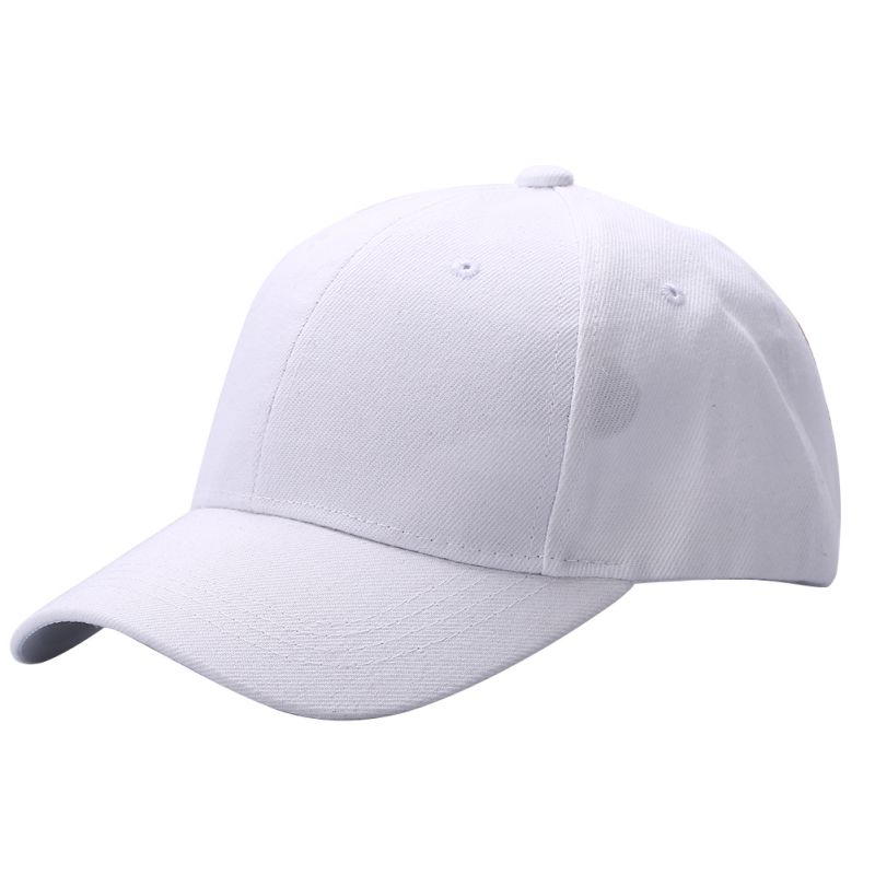 Cappellino da Baseball Unisex in Cotone - Cappellino da Jogging Vintage Regolabile con Motivo a Lettere - Parasole: Bianco