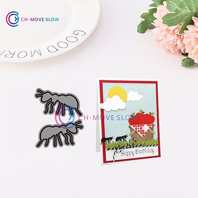 CH Kleine Tiere und landschaft Metall schneiden stirbt schablonen Gruß Karte Dekoration DIY Scrapbooking Sammelalbum Papier Fotoalbum: 2616