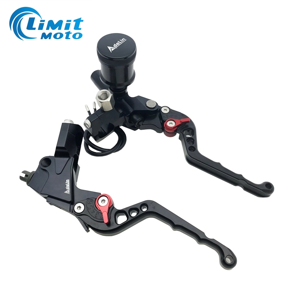 Levier maître cylindre hydraulique universel Adelin, 1 paire, 7/8 &quot;, 6 couleurs, pour frein avant et câble d&#39;embrayage, CNC
