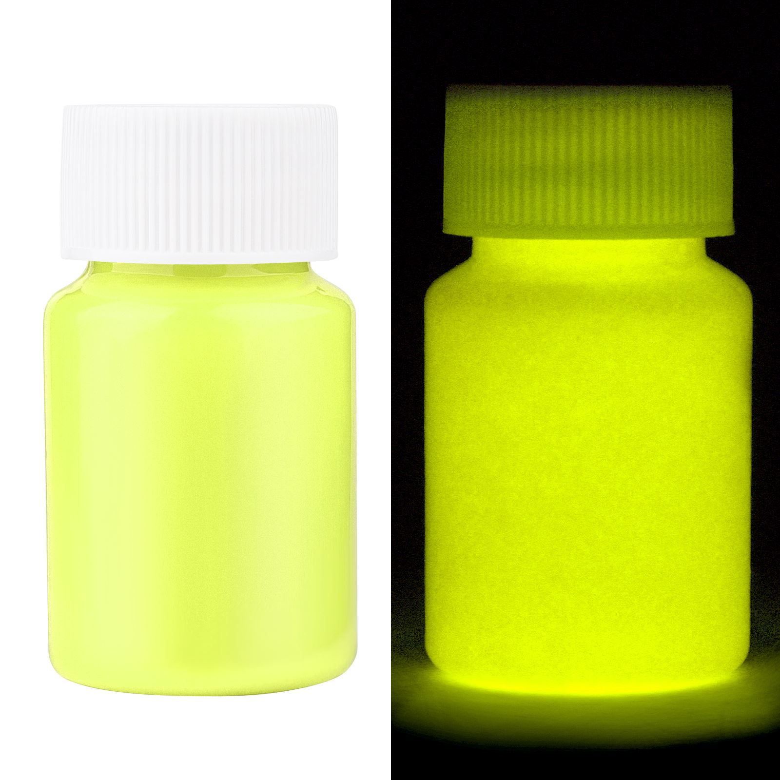 30g Glow In The Dark Liquid Pigment Luminous Resin Pigment Fluorescent Long-Lasting Acrylic Paints Nails Artwork Party Supplies: light yellow