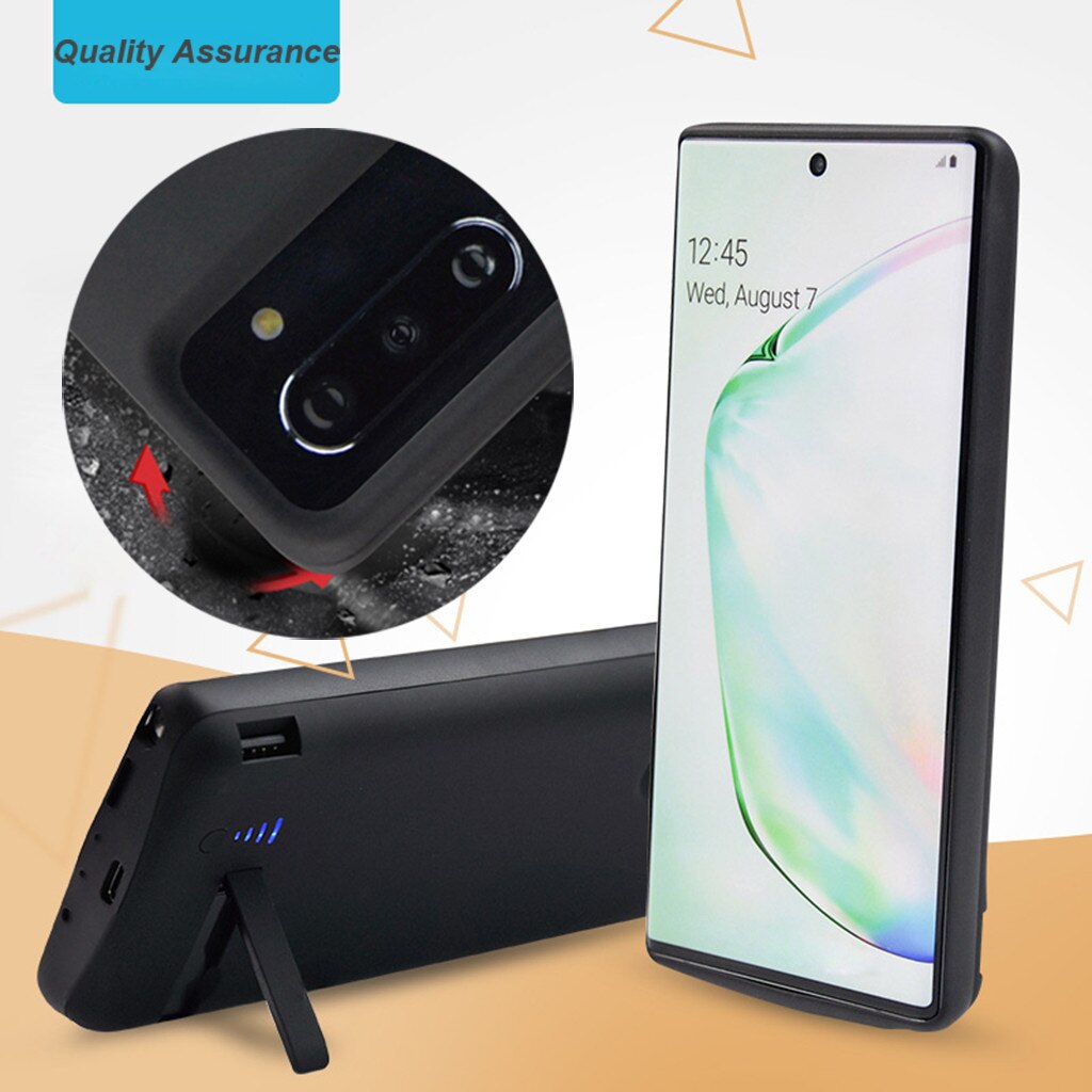 6000mah 6.8 polegada para samsung galaxy note 10 plus nova estendida caso carregador de bateria capa de carregamento do telefone para note10 +/plus