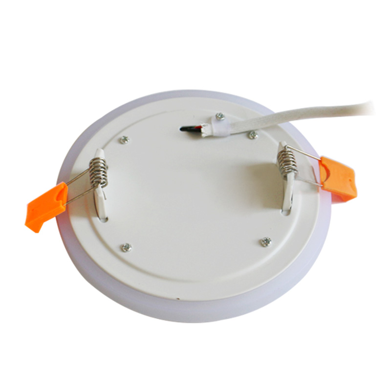 (EICEO) White+Blue Recessed LED Panel Lamp Lights ceiling Lamps Cutting Round 6w 9w 16w 24w Flat panel Lamp With Driver
