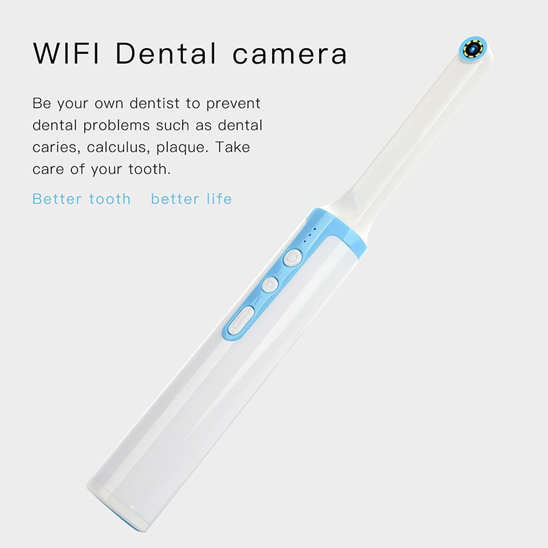 Wifi draadloze camera volledige  hd 1080p endoscopen 8 stuks led-lichtinspectie voor tandarts mond realtime video android ios tandheelkundige instrumenten