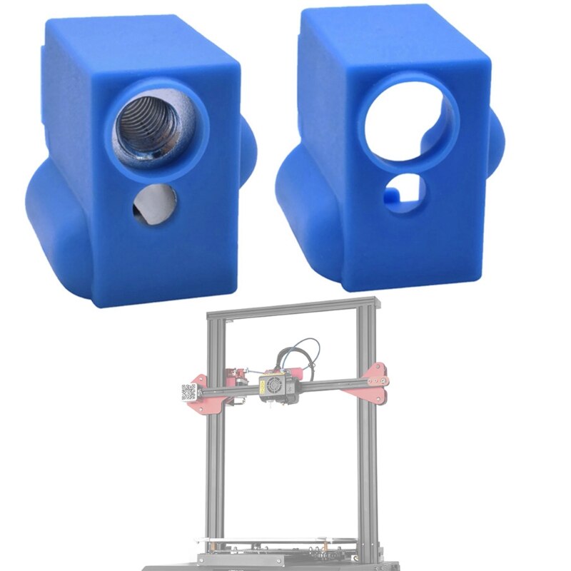 5Pcs 3D Printer Volcano Silicone Sock Protective Cover for Artillery Sidewinder X1 Extruder Heater Block Silicone Sleeve 95AF