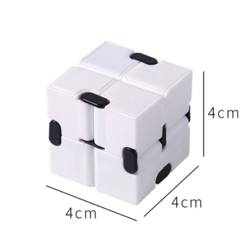 Decompression Infinity Cube Mini giocattoli antistress ansia antistress cubo magico Puzzle giocattolo per autismo bambini adulti bambini: white