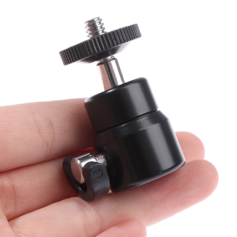 1/4 testa a sfera per culla adattatore per supporto per staffa Flash a LED per treppiede per fotocamera