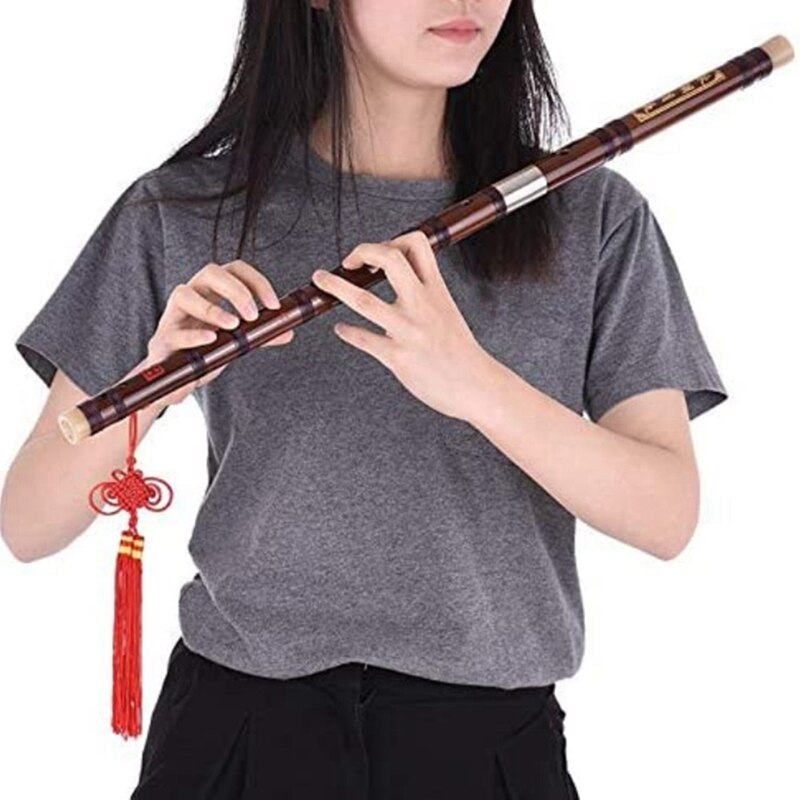 Bitter Bamboo Flute Chinese Flute Traditional Handmade Wooden Musical Flute Instrument, C Key Fifes