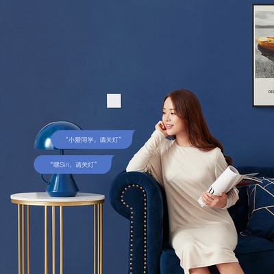 Aqara Smart Wall Switch D1 Zigbee Wireless Remote Control Key Light Switch Neutral Fire Wire Triple button For Mijia smart home