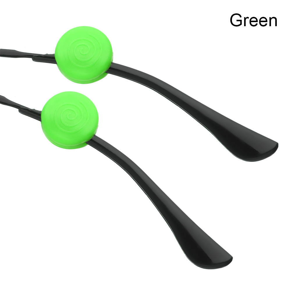 Soporte antideslizante de silicona para gafas, gancho para la oreja, deportes, topes de punta de Temple, agarre de Punta Ho, 1 par: Green