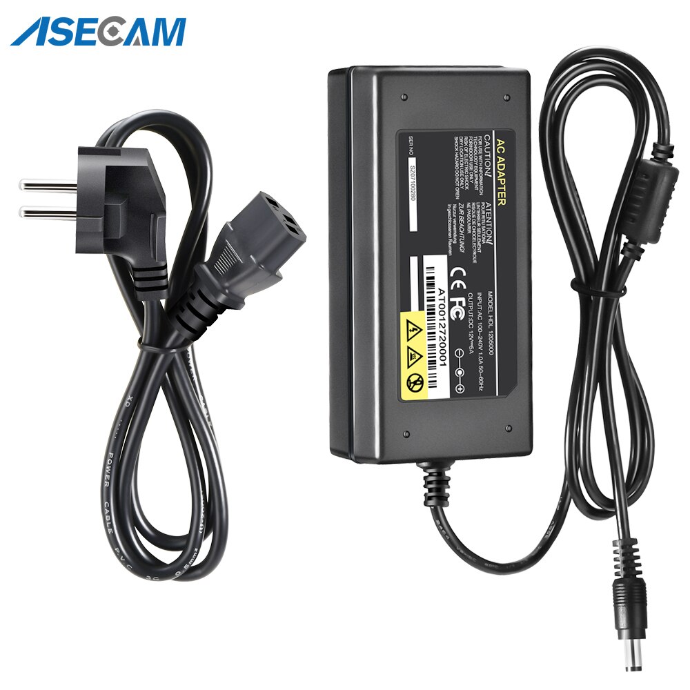 DC 12 V 5A AC 100-240 V Voeding CCTV PTZ Wifi IP Camera Systeem Converter Beveiliging plug Adapter