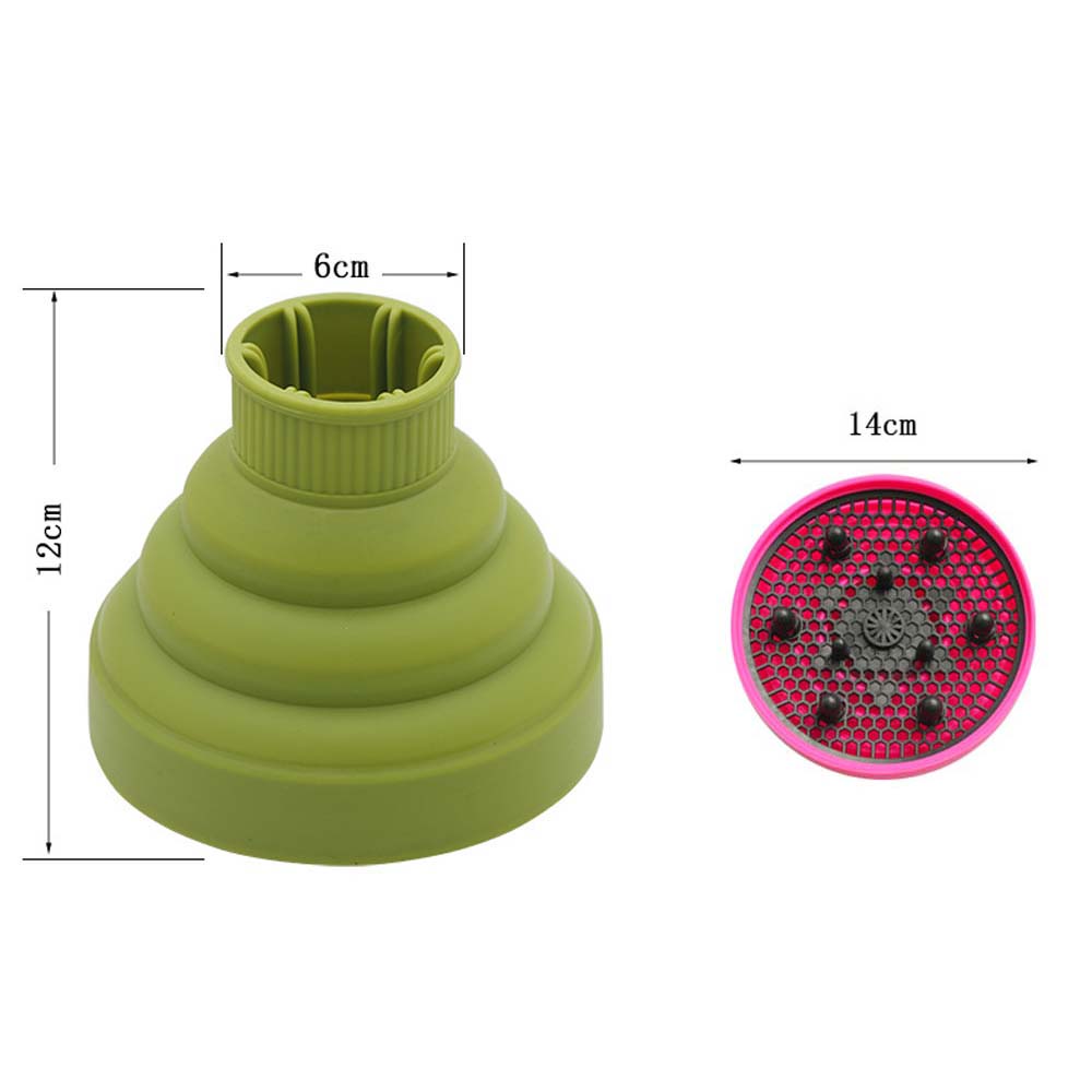 Profession Blow Dryer Diffuser Attachment for Natural Thick Hair Collapsible Hair Blower Diffuser Styling Hairdressing Tool: Dark Khaki