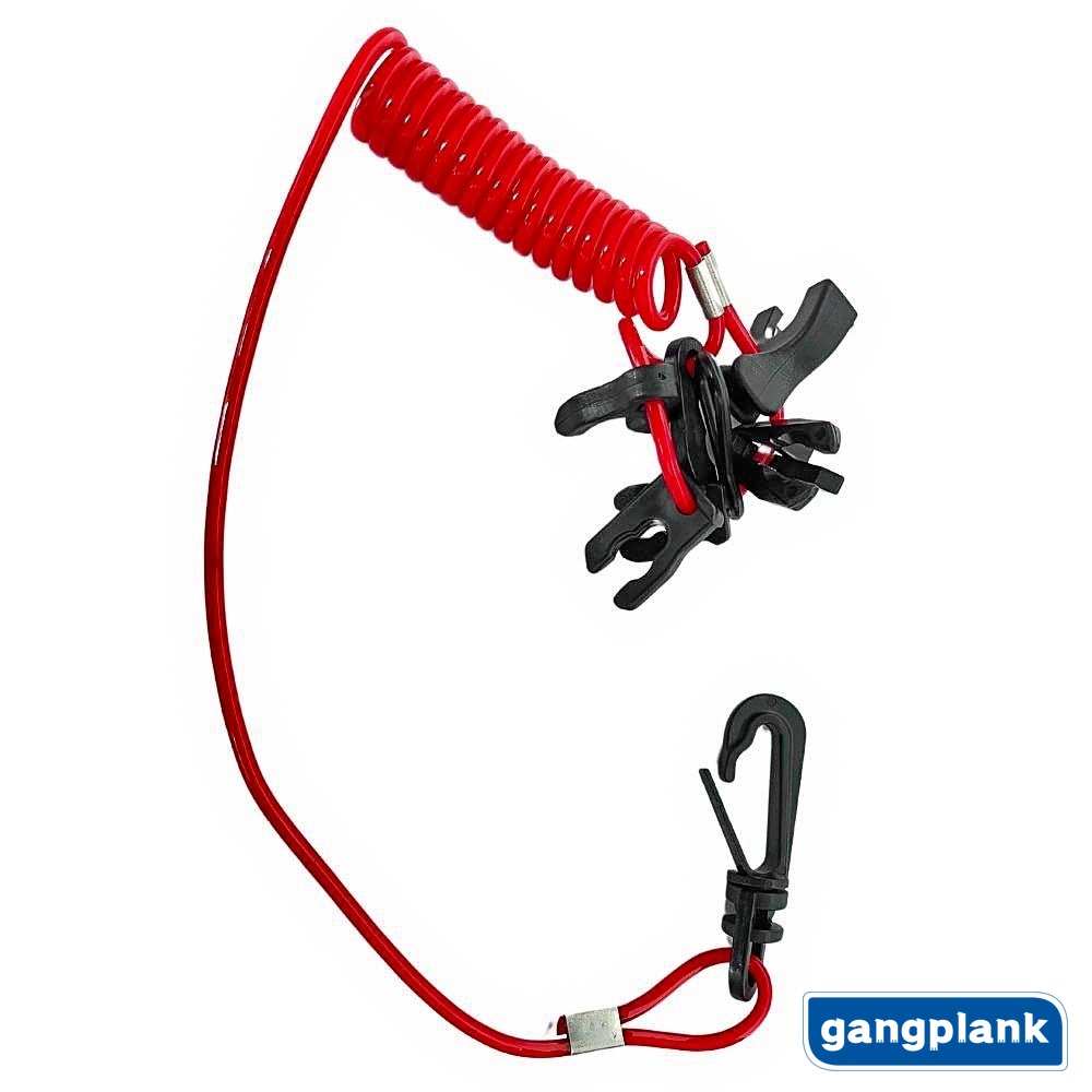 Universal Outboard Emergency Stop Safety Rope 7 Key Head Red Flameout Rope