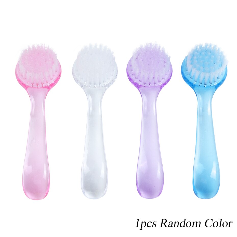 6 tipos de cepillos de limpieza de uñas, lima suave para quitar el polvo, limpiador de manicura y pedicura para Gel acrílico UV, accesorios para el cuidado de las uñas, BE095-1: 02