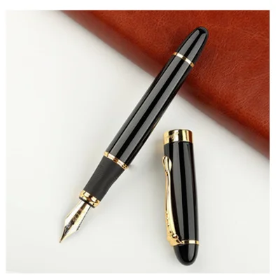 IRAURITA Fountain Pen Jinhao 450 Metal Ink Pens Caneta Tinteiro Pluma Fuente Office Black: WHITE / OBB