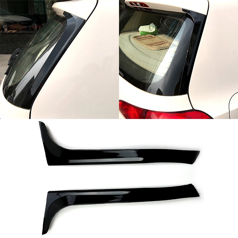 2PCS Spoilers Gloss Black Car Rear Window Side Spoiler Tail Spoiler For Volkswagen Golf 6 Golf MK6 GTI/GTR/GTD