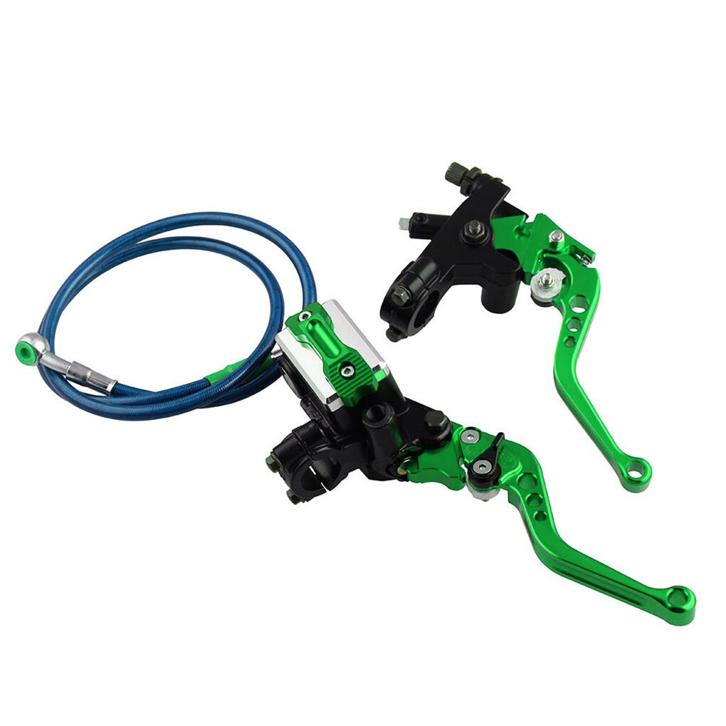 Motorcycle Brake Set Universal Alloy Front Brake Master Cylinder Cable Clutch with Adjustable Levers: NO.12