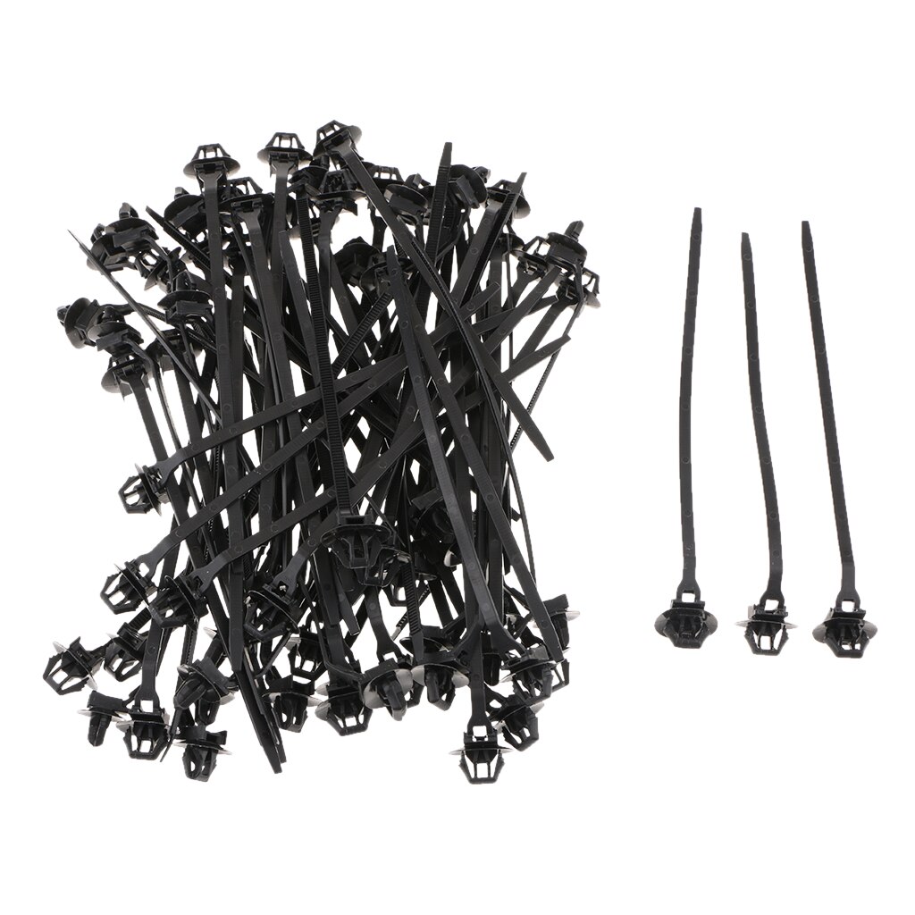 70 Pieces 185mm Nylon Cable Zip Ties Wrap Fasten Self-Locking Tie-Wrap Wire