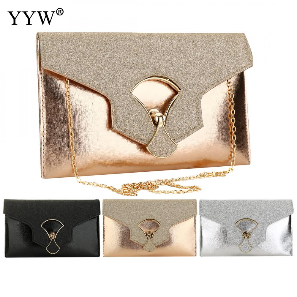 Gold Evening Clutch Tassen Voor Vrouwen Lederen Luxe Portemonnees Handtassen Vrouwelijke Avondtassen Kleine Wedding Party Bag