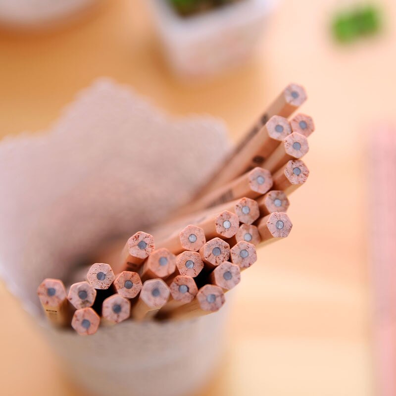 1pc houten zwarte kern  hb 2b standaard potlood schetspotlood natuurlijk hout tekenbenodigdheden kantoor schoolbenodigdheden studenten schrijfwaren