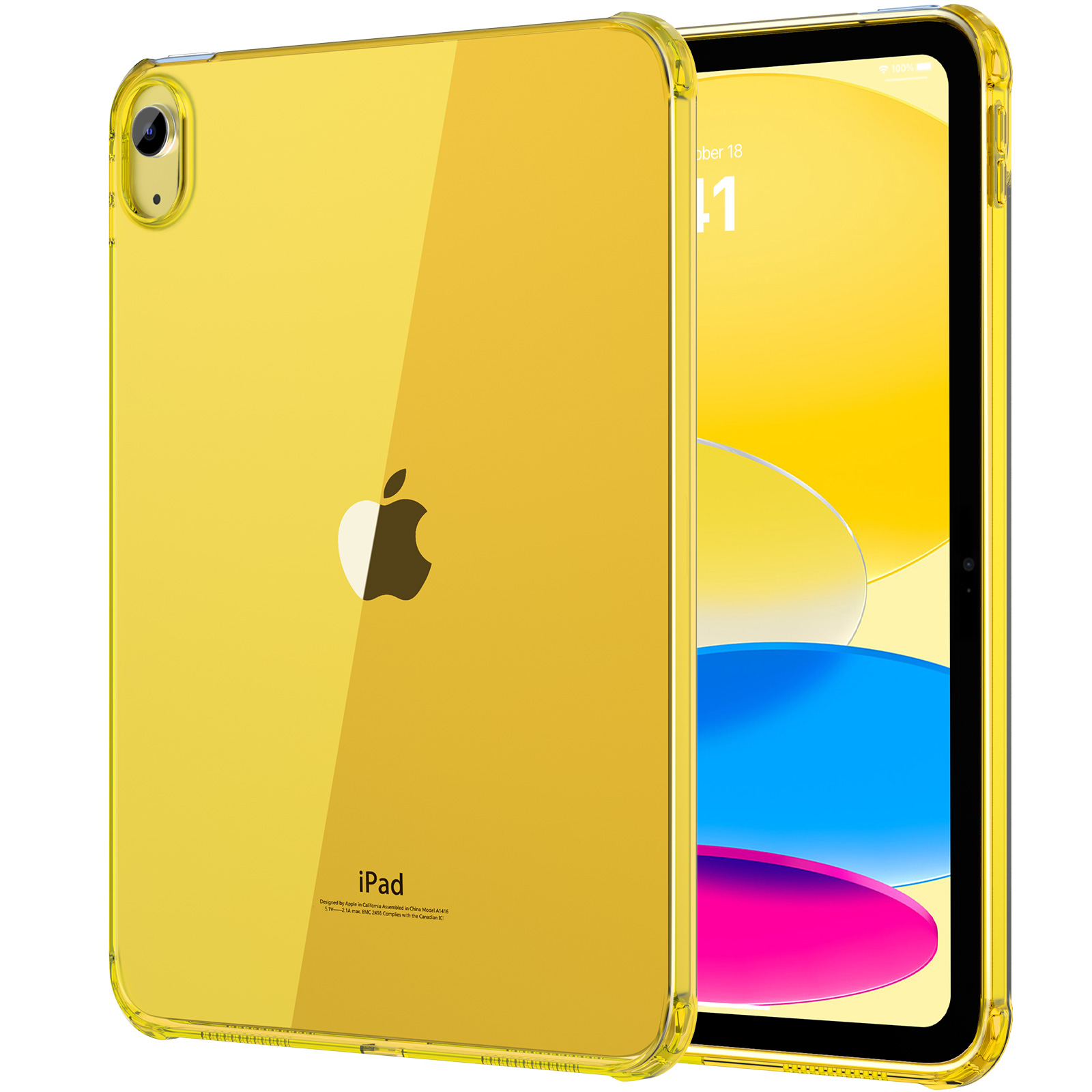 Doorzichtig hoesje voor iPad (A16) 11e generatie 2025 11 inch Lichtgewicht zacht TPU voor iPad 10e generatie 2022 10,9 inch