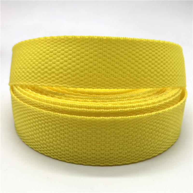 5 yards 1 "  (25mm)  nylonband polypropen pp band band band rem hundhalsband sele utomhus ryggsäck väska delar: Gul