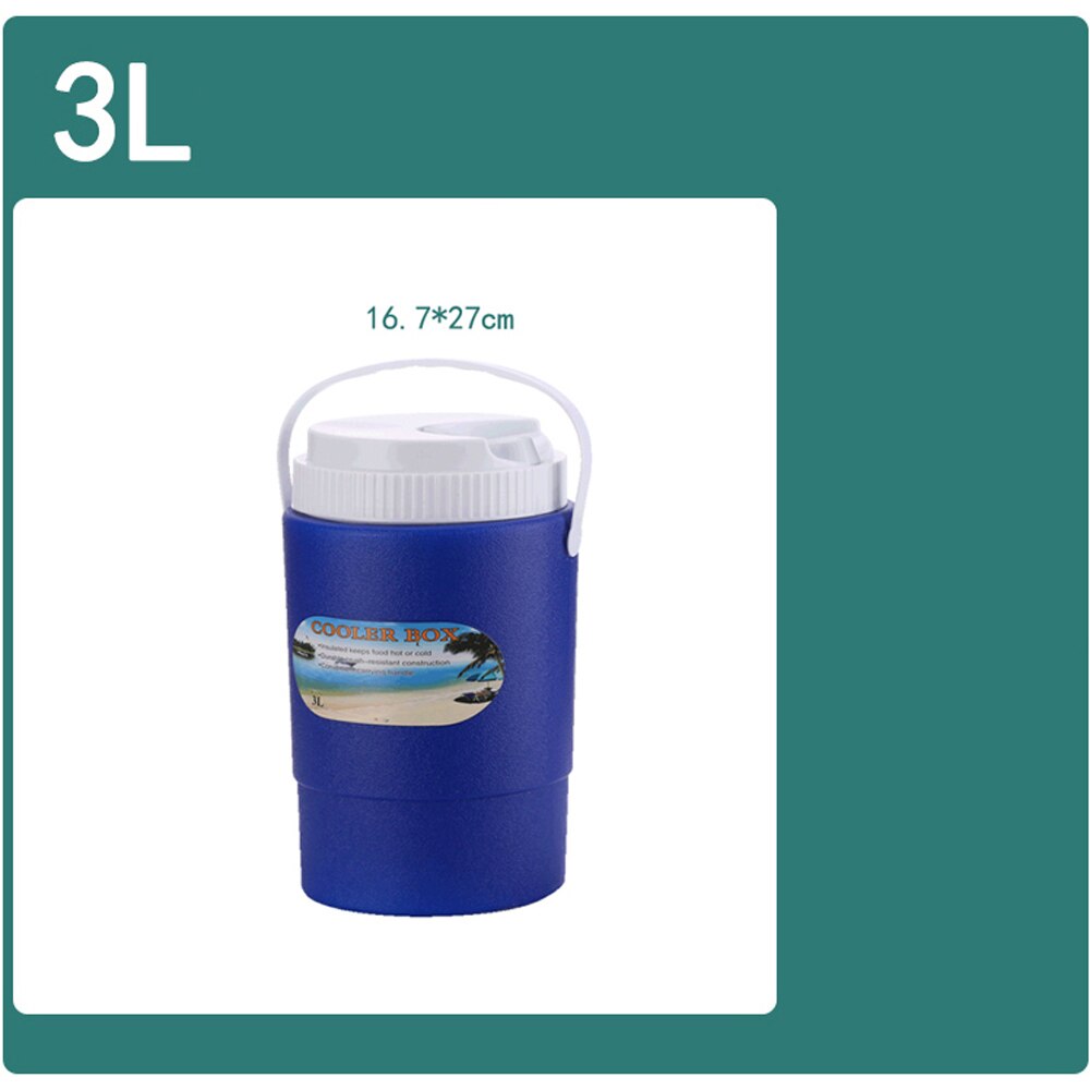 5L-13L Outdoor Incubator Portable Food Storage Box Car Cold Box Fishing Box Cooler Fridge Food Storage Bags For Hiking Travel: 3L blue