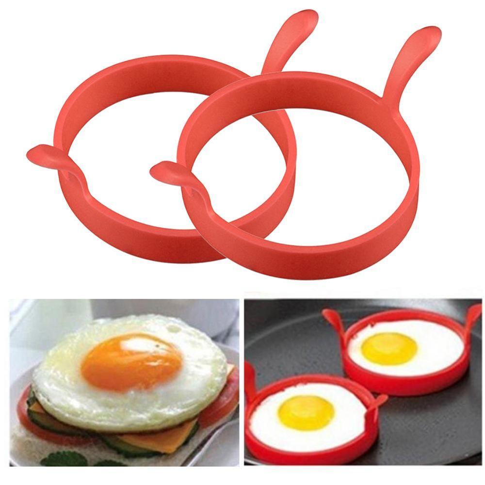 2 stuks siliconen eierfrituurringen bakvorm pannenkoekenring bakvorm pannenkoeken bakvorm accessoire eierbakoven  l7 w 4