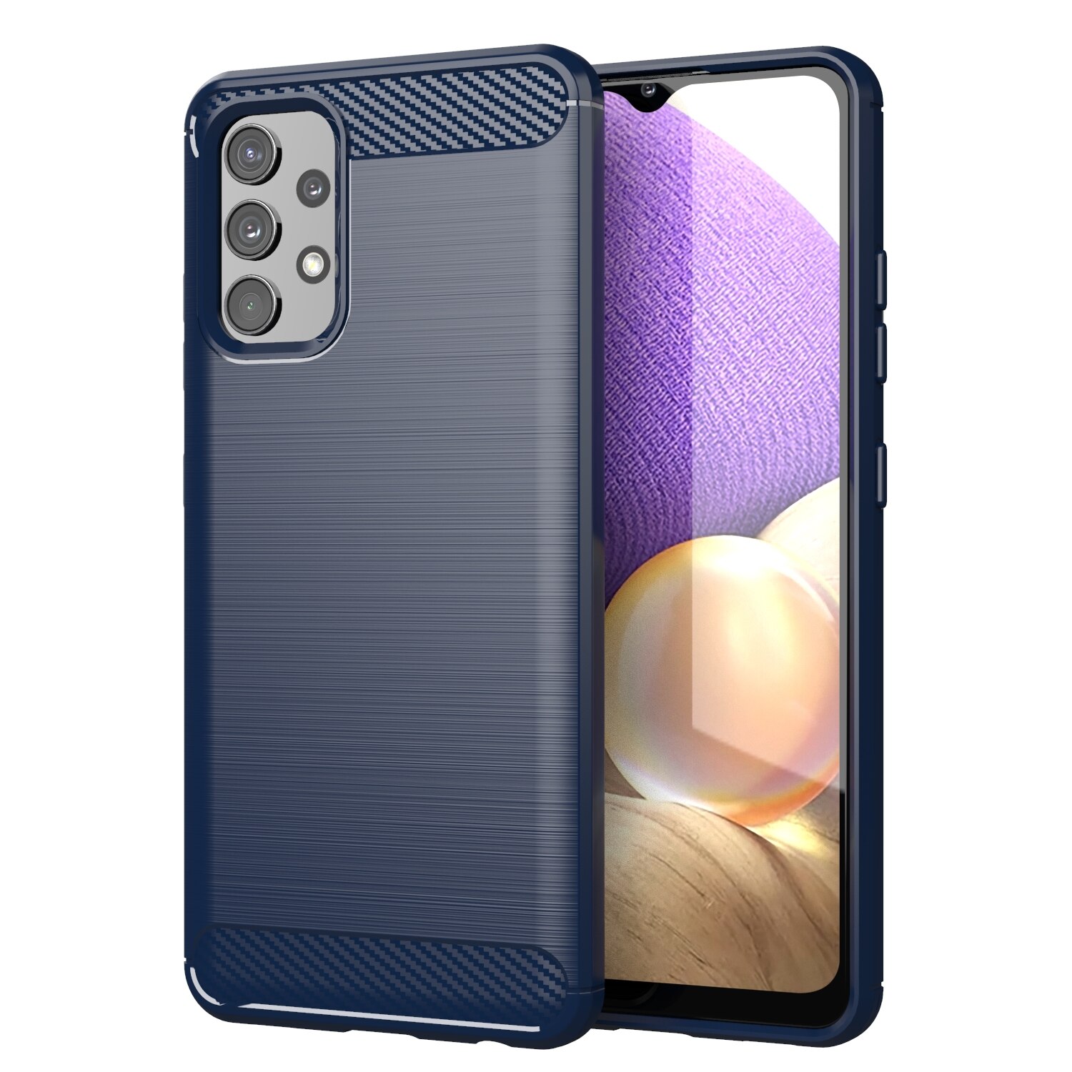 Custodia per telefono A32 per Samsung Galaxy A32 4G Cover posteriore in Silicone semiavvolto antiurto per Samsung A32 5G Shell: A32 5G / Blu