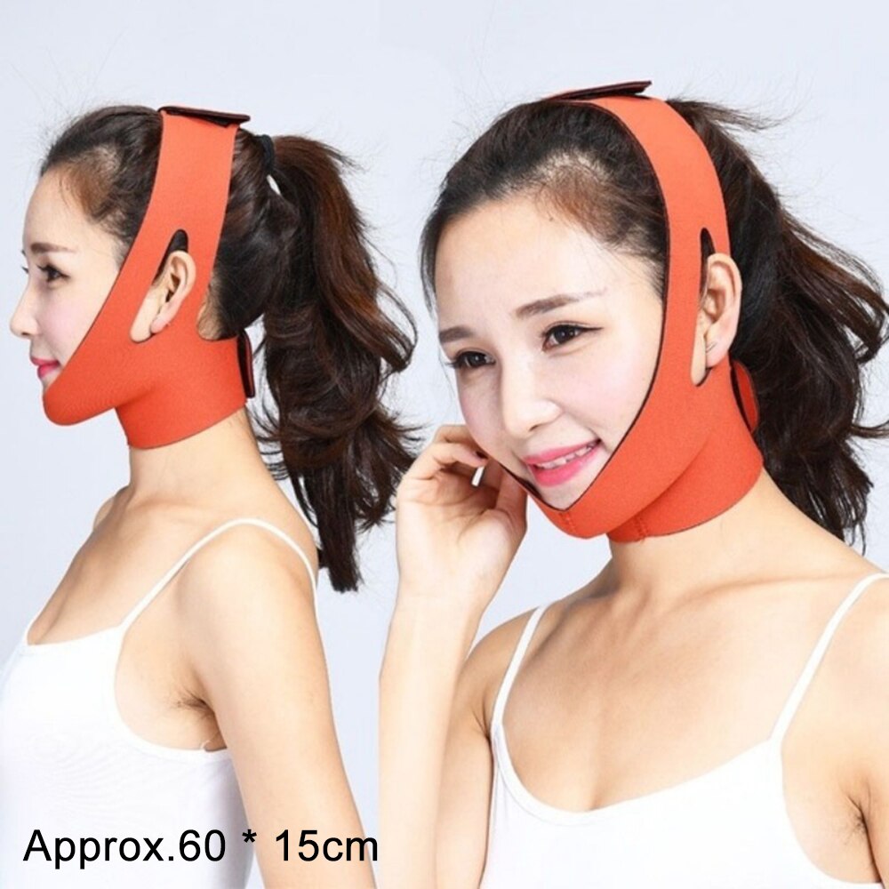 Doppel Kinn Gesicht Verband Schlank Aufzug hoch Anti Falten Maske Gurt Band V Gesicht Linie Gürtel Frauen Abnehmen Dünne Gesichts schönheit Werkzeug: 3