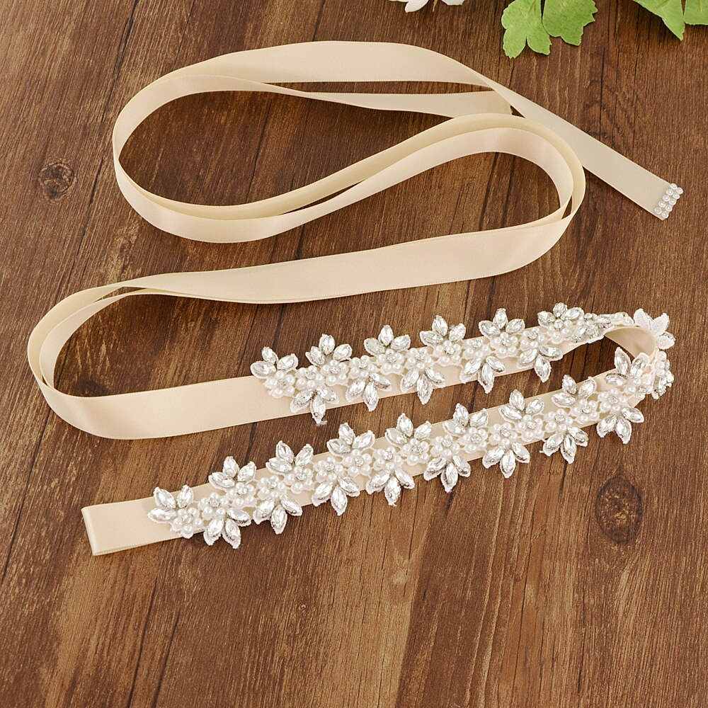 Luxe parelriem voor trouwjurken, bruidsjurkaccessoires, bruidsjurkriem, bruidsmeisjesriem, avondfeestjurkriem, scs 275