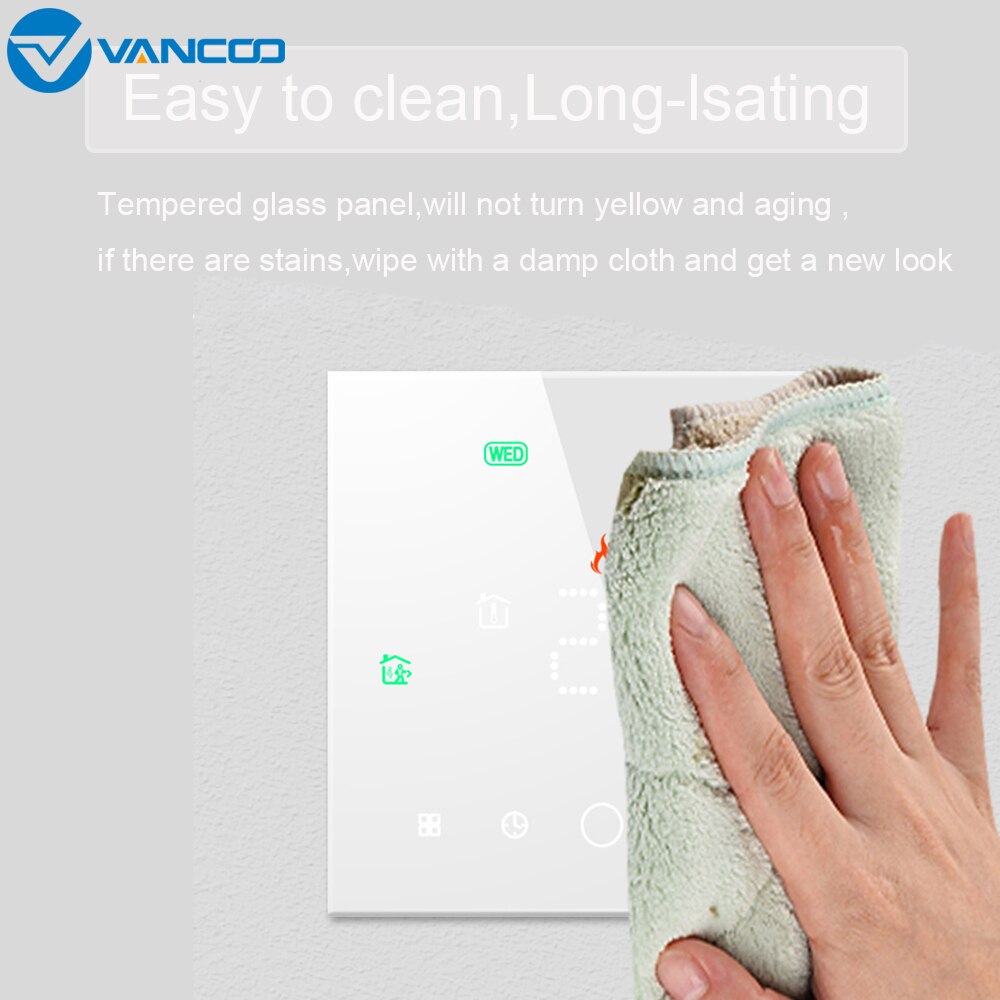 Vancoo Tuya Slimme Thermostaat Wifi Temperatuur Controller Voor Elektrische/Water Verwarming Systemen Werken Met Alexa Google Thuis