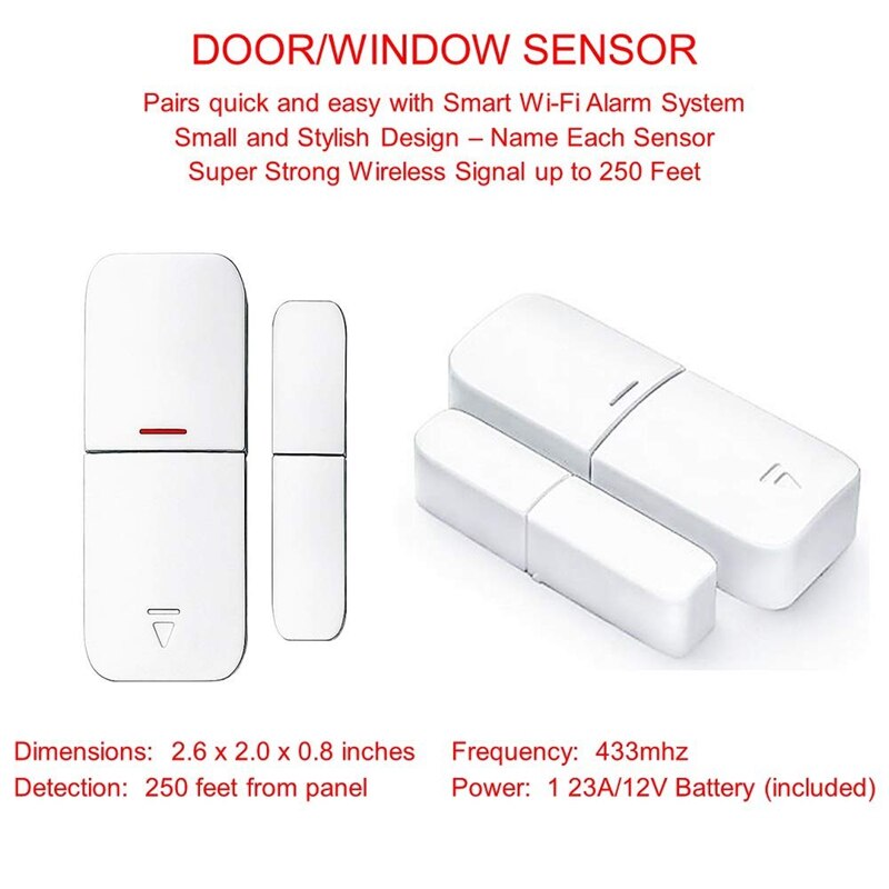 Wireless Door/Window Sensor The Smart Wi-Fi Alarm System