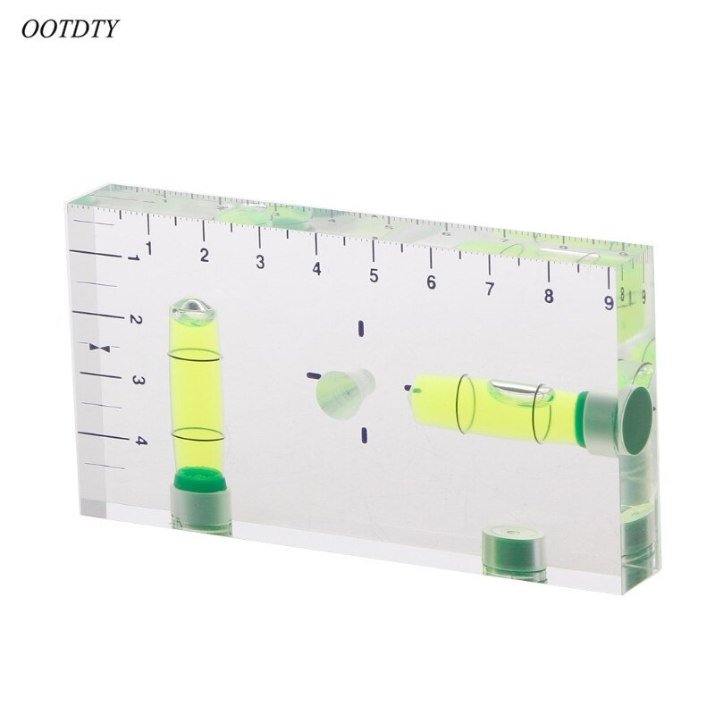 Hög precision transparent tvåriktad magnetisk nivå bubbla mini vattenpass