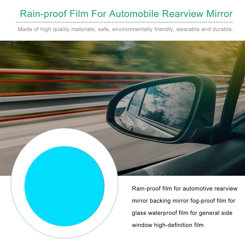 Bil bakspejl regnfilm bakspejl anti-tåge stick glas vandtæt film universal sidevindue hd film