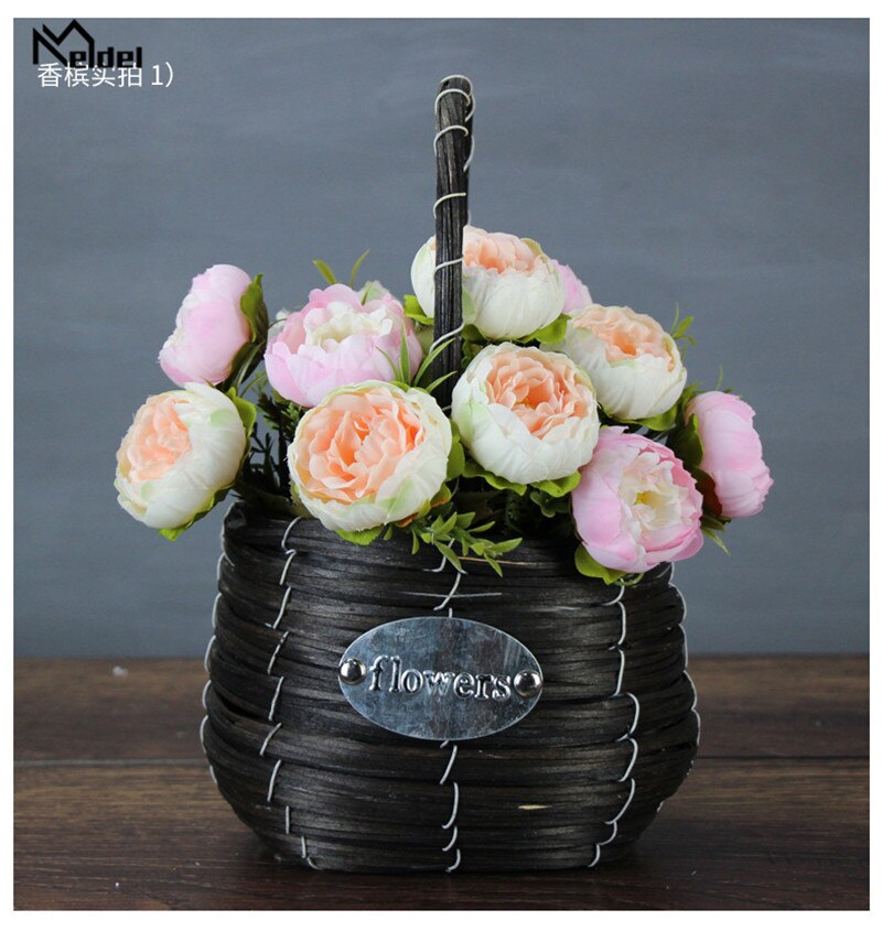 6 Heads Grote Zijde Peonie Bloemen Boeket Kunstbloemen Pioen Bruidsboeket Bruiloft Decor Voor Home Garden Hotel Faux Flores