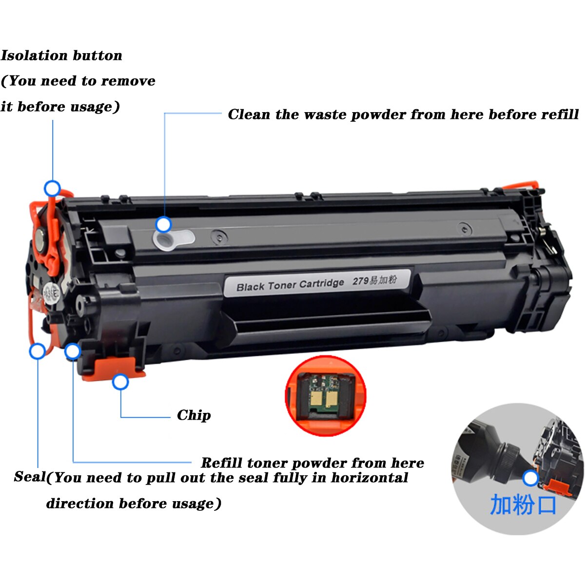 Cartuccia Toner per Canon ImageCLASS D550 D530 MF4412 MF4420n MF4450 MF4550d MF4570dn MF4570dw MF4580dn MF4770n MF4880dw MF4890