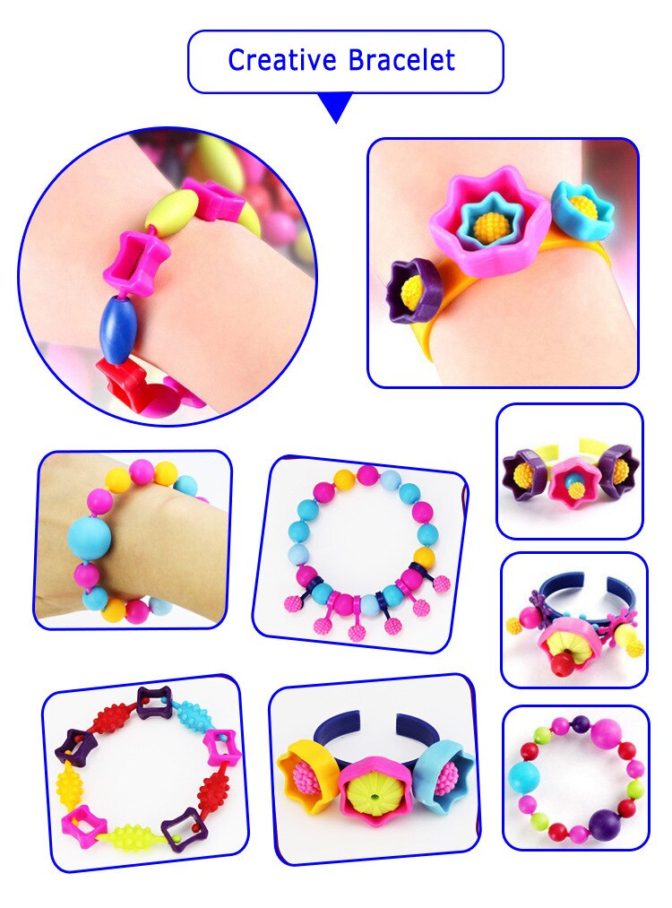 500Pcs Diy Kralen String Speelgoed Creatieve Kinderen Puzzel Armband Opbergdoos Set Van Handgemaakte Onderwijs Cadeaus Voor Kid