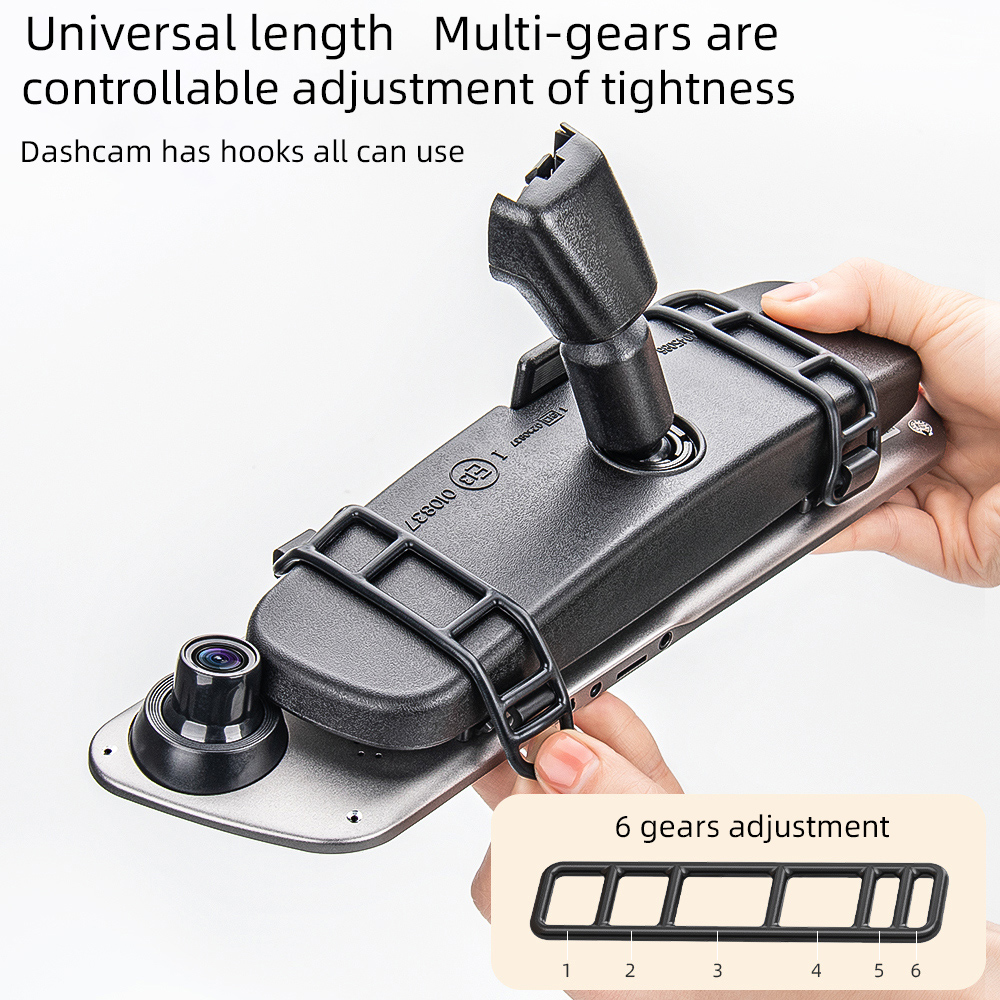 Mixsas siliconen elastische band voor auto-dashcam, 4 stuks, bevestigingsbandjes voor autospiegel, dvr, gps-camera, rubberen accessoires