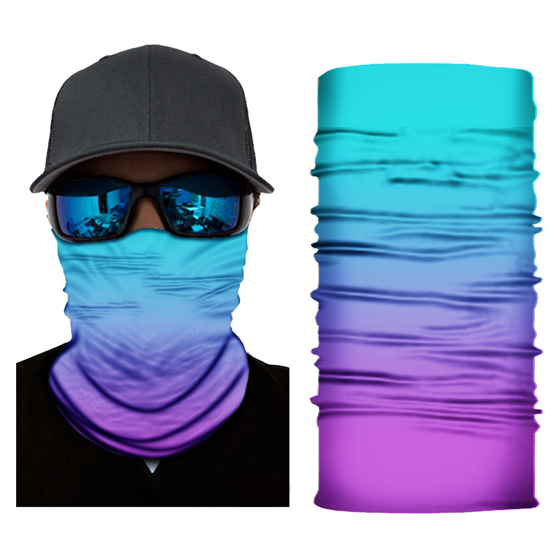 Gradient Magic Seamless Cycling Bandanas Men Balaclava Bycycle Fishing Mask Protection Half Face Shield Bicycle Bandage: Pink