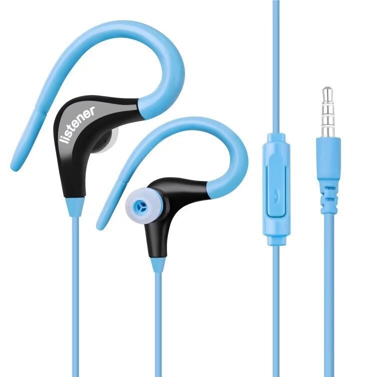 Senza fili Auricolare Bluetooth 4.1 Stereo Binaurale Regalo Impermeabile e Sudore a prova di Sport del Trasduttore Auricolare Del Telefono Mobile Universale Gancio per L'orecchio: C448-blue