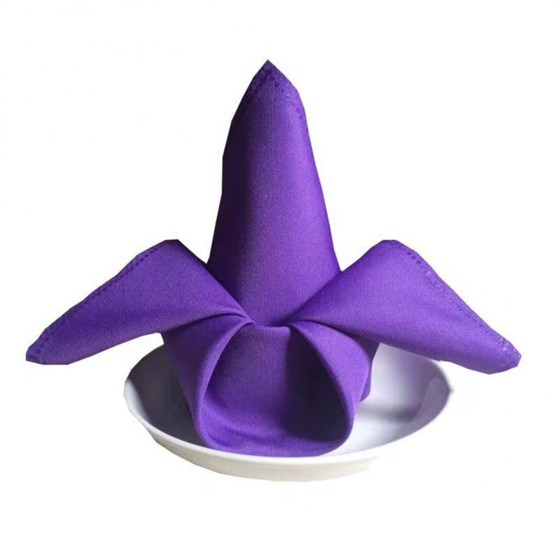 Serviettes de Table en tissu Polyester multicolore, 10 pièces, fournitures de décoration pour Restaurant, dîner, Banquet, mariage, fête occidentale: 08 10PCS