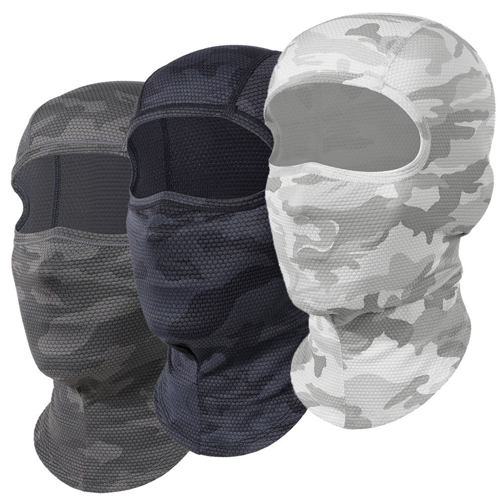 Ciclismo rosto cheio balaclava máscara facial de resfriamento respirável gelo seda wicking absorvente chapelaria para capacete da bicicleta equitação engrenagem: Champagne